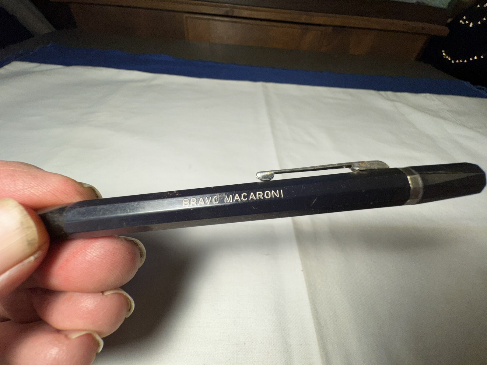 1960’s Lead Advertising Mechanical Pencil Autopoint Bravo Macaroni Rochester NY