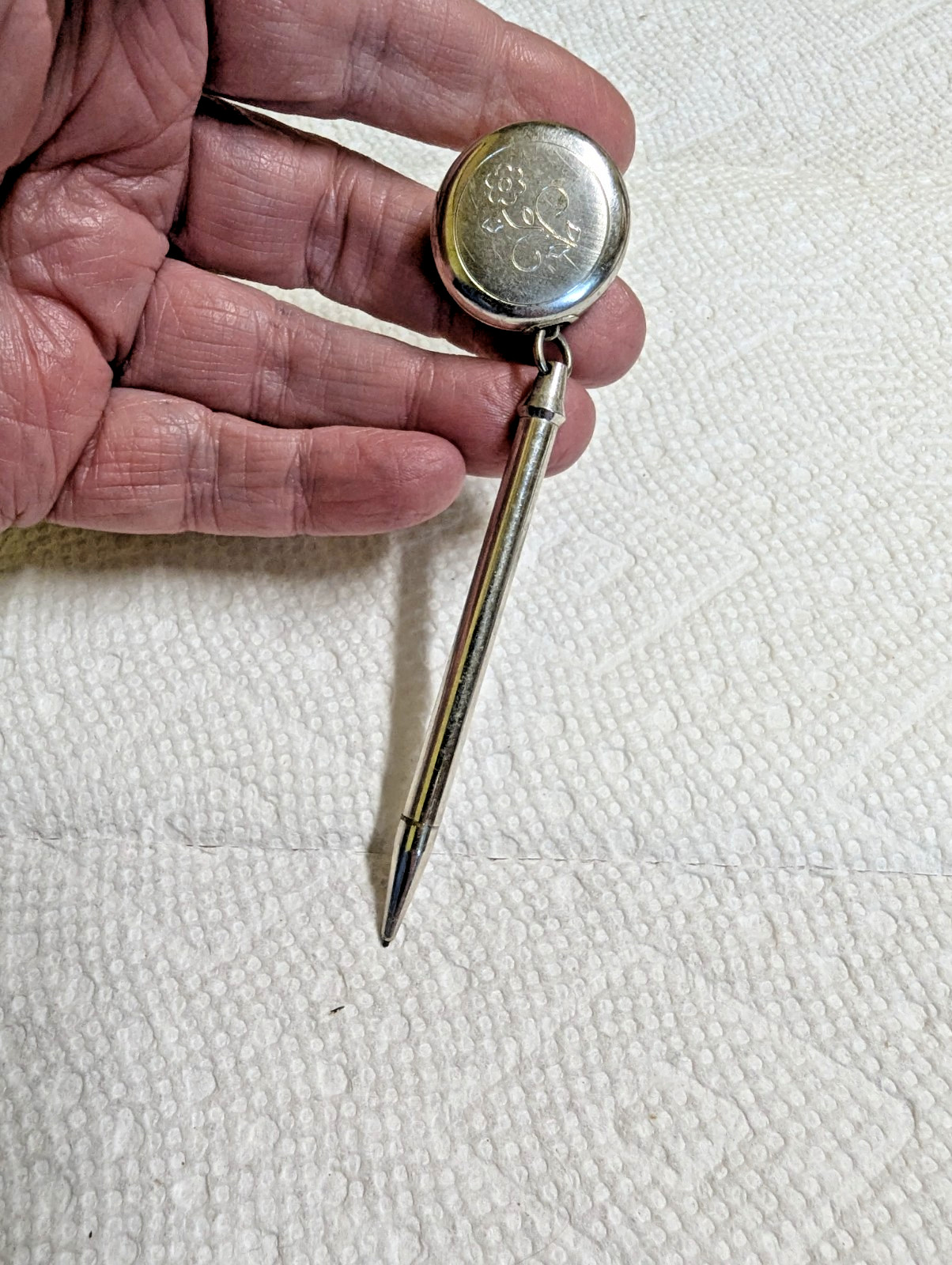 Ketchum & McDougall Retractable Mechanical Pencil Brooch Pin Working Vintage