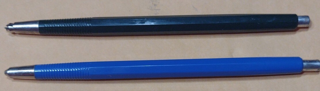 Lot Of 2 M & A 225511 Mechanical Pencils Blue & Green Retro Vintage Rare Italy