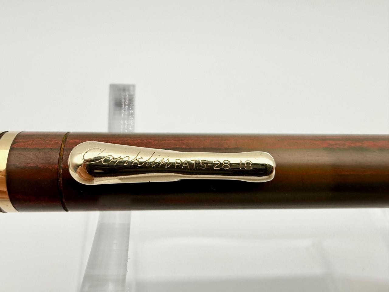 CONKLIN ENDURA OVERSIZE WOODGRAIN HARD RUBBER MECHANICAL PENCIL RARE