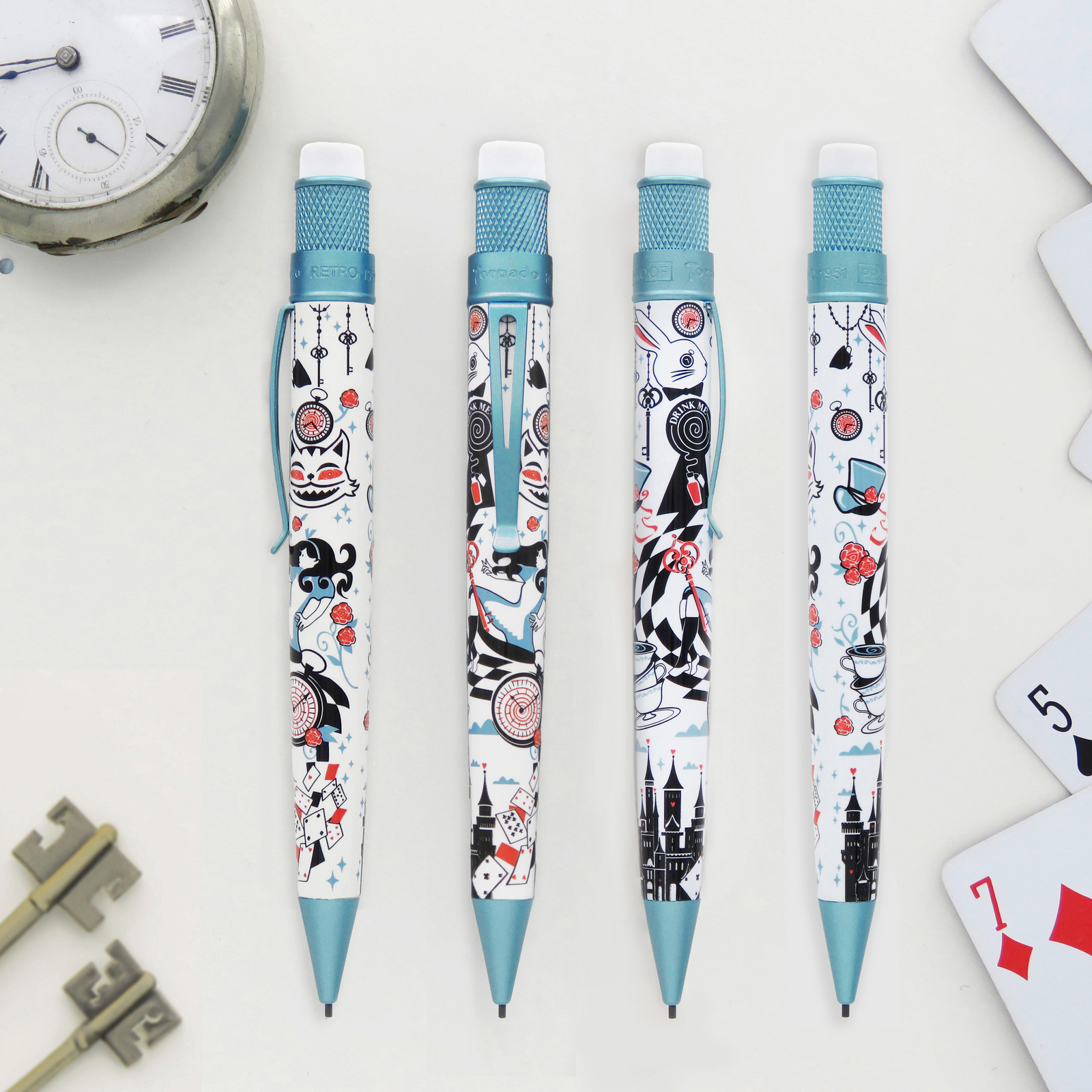 Retro 51 Tornado Mechanical Pencil in Alice in Wonderland – 1.15mm – NEW in Box