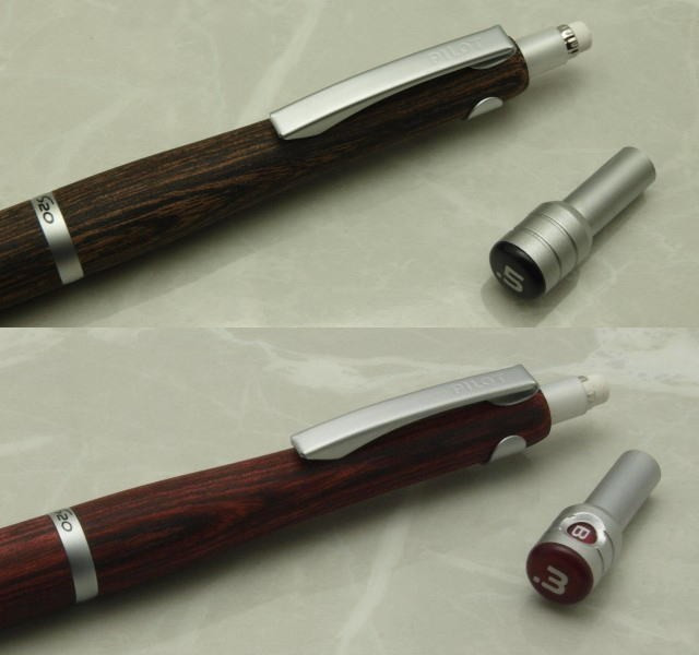 Pilot Drafting Mechanical pencil “S20” Deep Red 0.3mm/Dark Brown 0.5mm /Set of 2