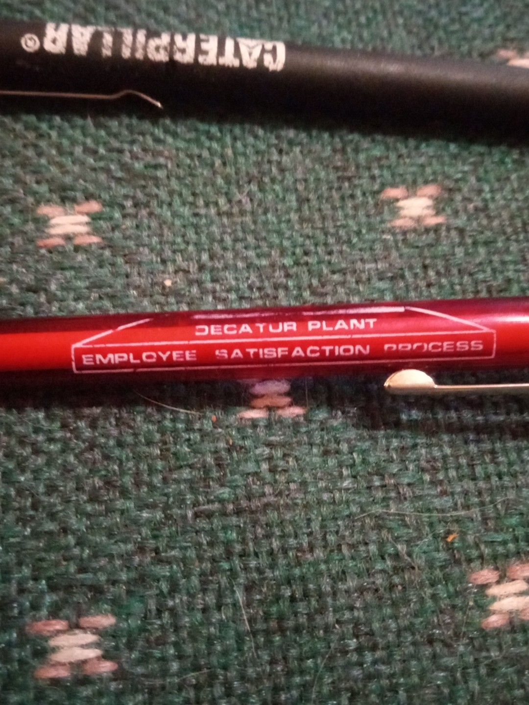 Vintage Caterpillar Mechanical Pencil Lot Of 2 USA Great Working Condition Rare