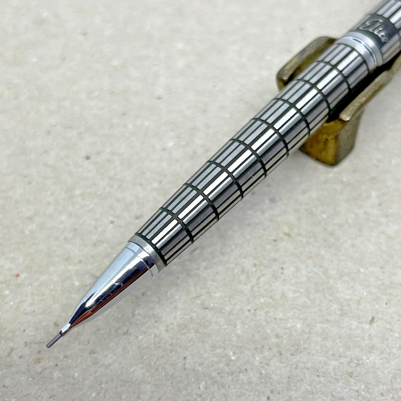 Pilot Mechanical Pencil Elite Stainless Steel Barrel UBE Logo Made in Japan