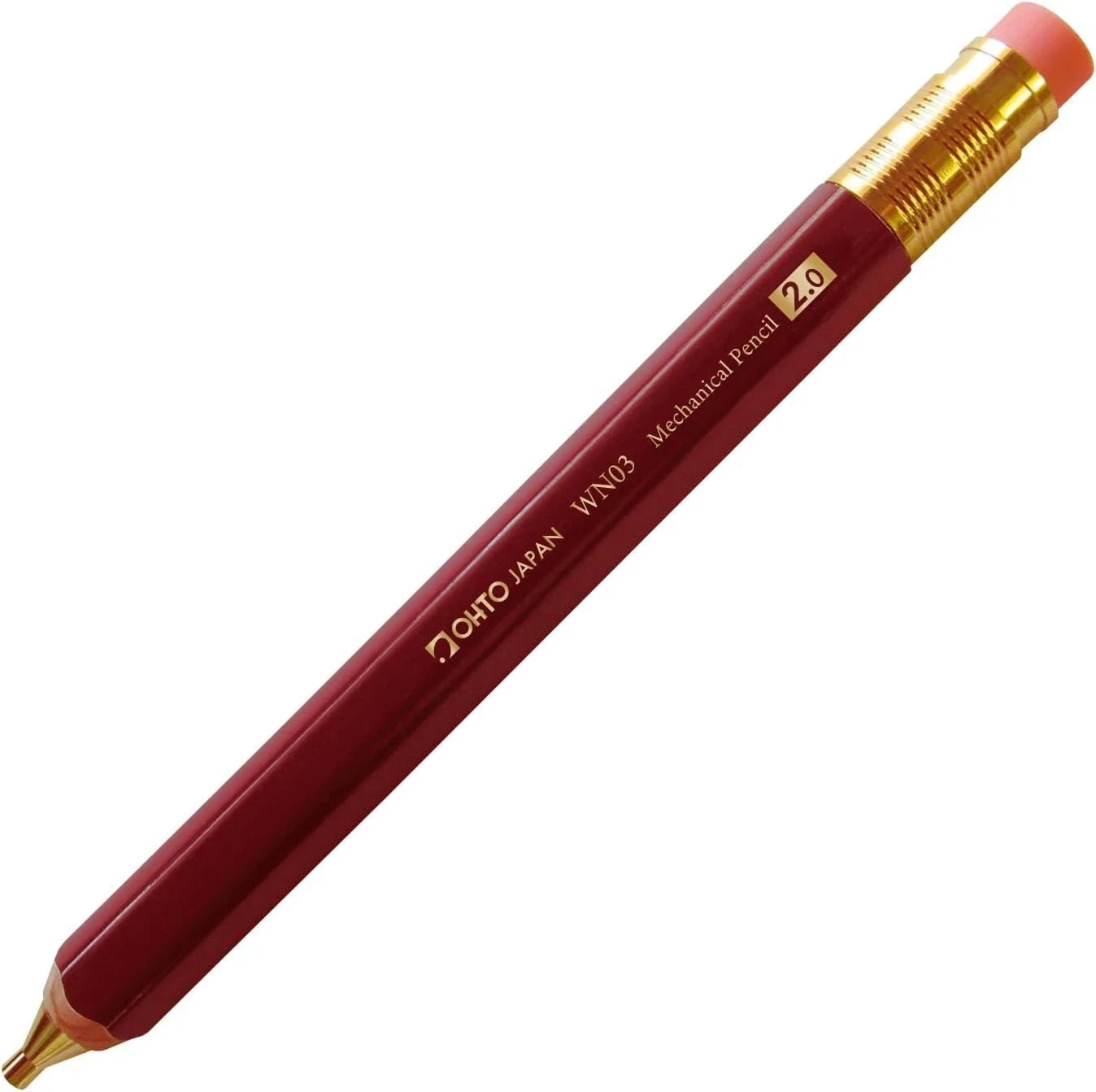 OHTO Wooden Shaft Mechanical Graphite Pencil WN03-SP20-EN 2.0mm JPN