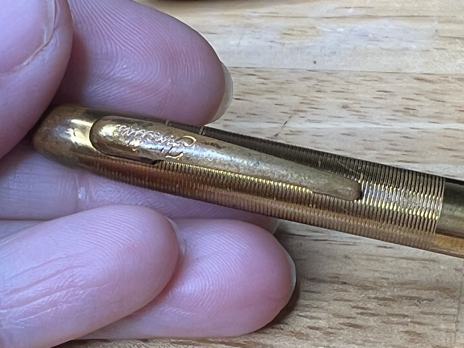 Vintage Sheaffer’s Fineline Green & Gold Twist Mechanical Pencil & Pen Set USA