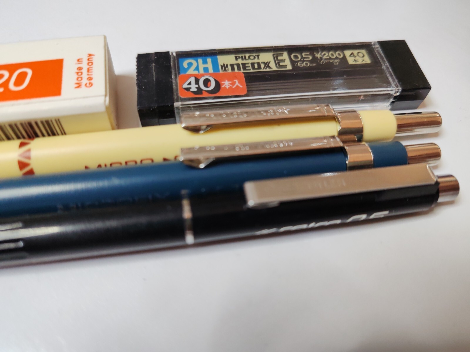 Vtg New 3Pcs Rotring Eraser Staedtler Micro Retro Microfix Mechanical Pencil 0.5