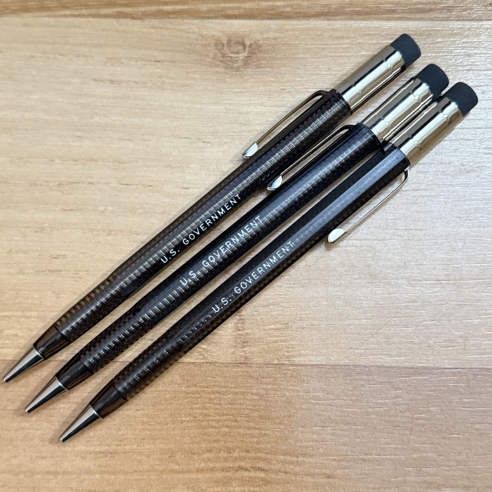 Skilcraft US Government Mechanical Pencil Lot 3 Translucent Barrel Vintage NOS