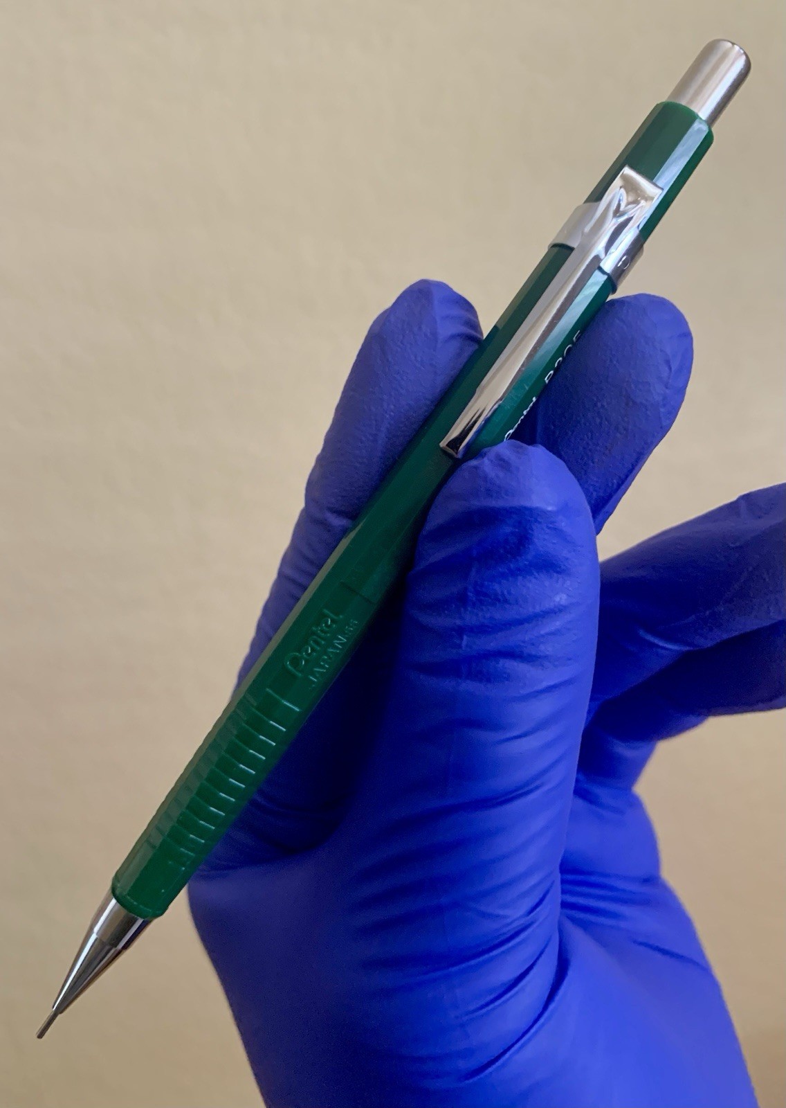 Three Vintage Green Mechanical Pencil PENTEL P205 : 0.5mm Japan