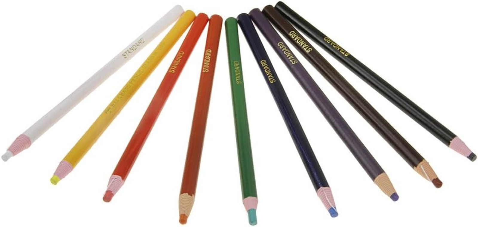 Assorted Colors Peel-Off China Markers Grease Pencils – 9 Pack, No Sharpening Wa