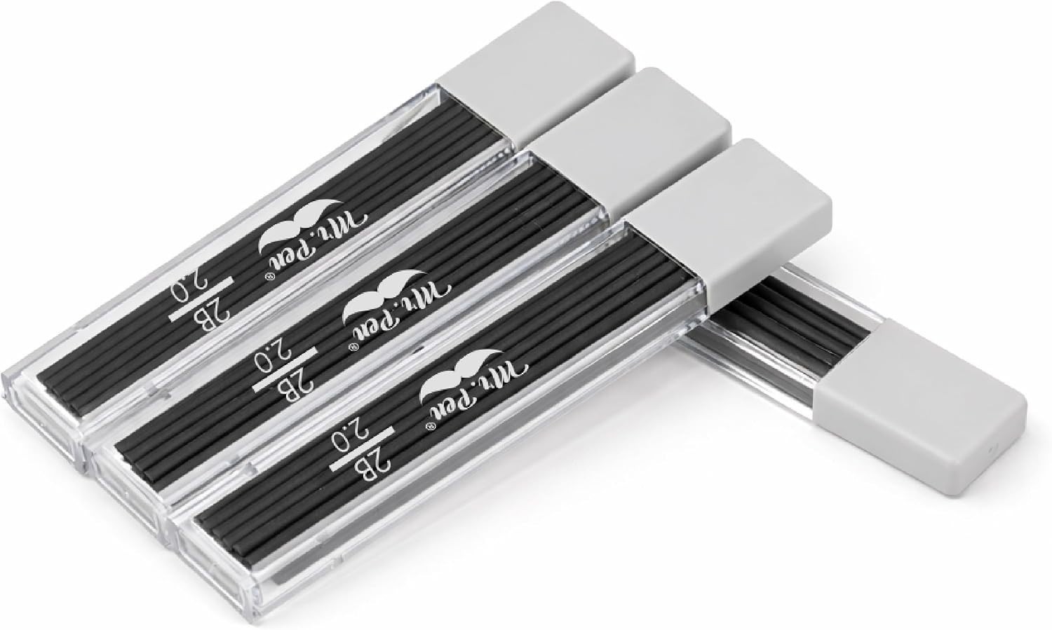 Bold 2B 2.0 mm Mechanical Pencil Leads – 48 Pack for Smooth Writing & Sketching