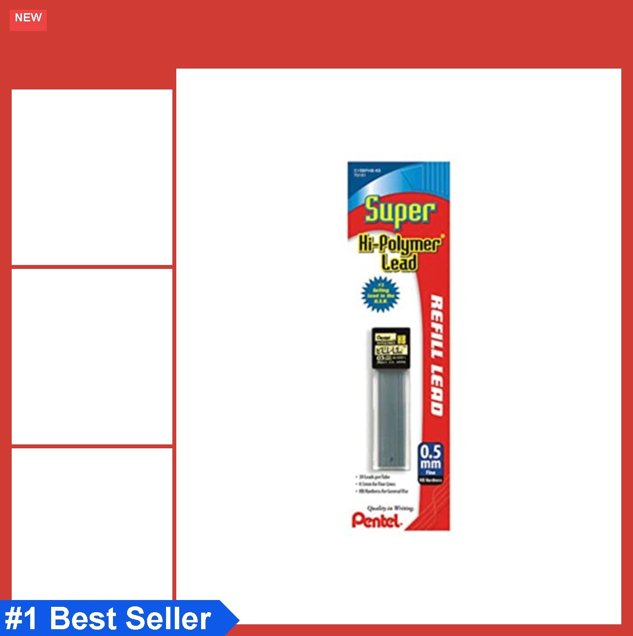 Mechanical Pencil Lead Refill 0.5mm HB Super Hi-Polymer Break Resistant 30