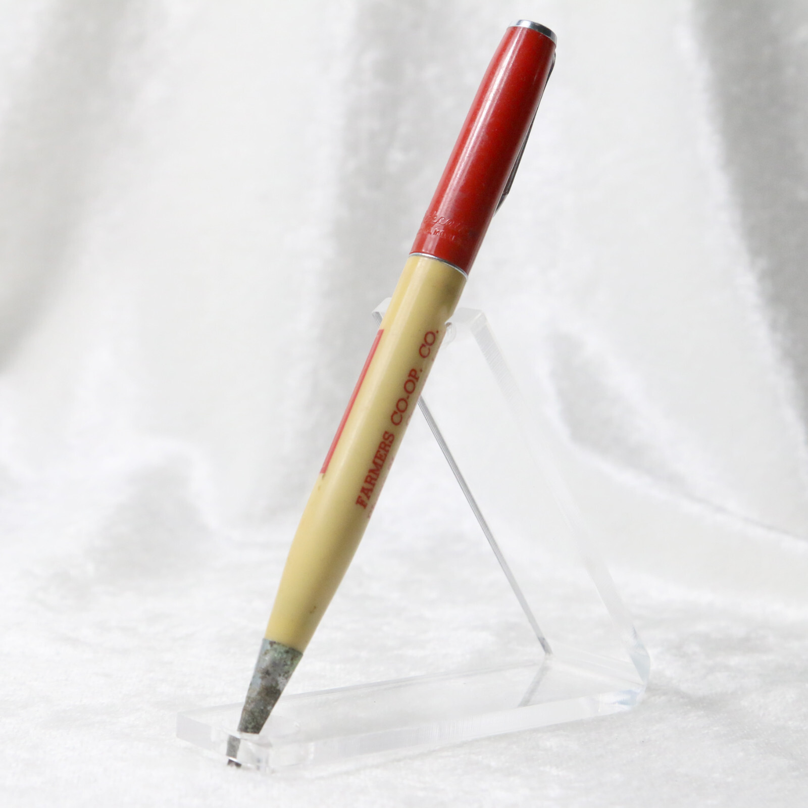 VTG 1930s RITEPOINT Felco Farmers Co-Op Celluloid Advertising Mechanical Pencil