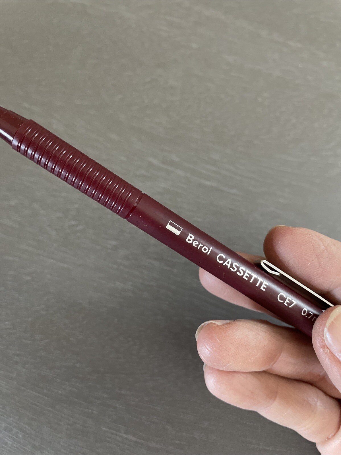 Vintage Berol Cassette CE-7 0.7mm Mechanical Pencil Maroon Barrel, NOS