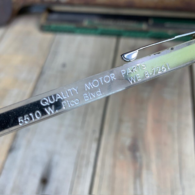 1950s LA Western Wheel ~ Automotive Quality Motor Parts Square Lucite – Pencils