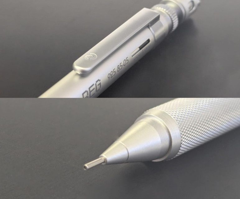STAEDTLER REG Mechanical Drafting Pencil 925 85-05 0.5mm Sliver Adjustable Lead