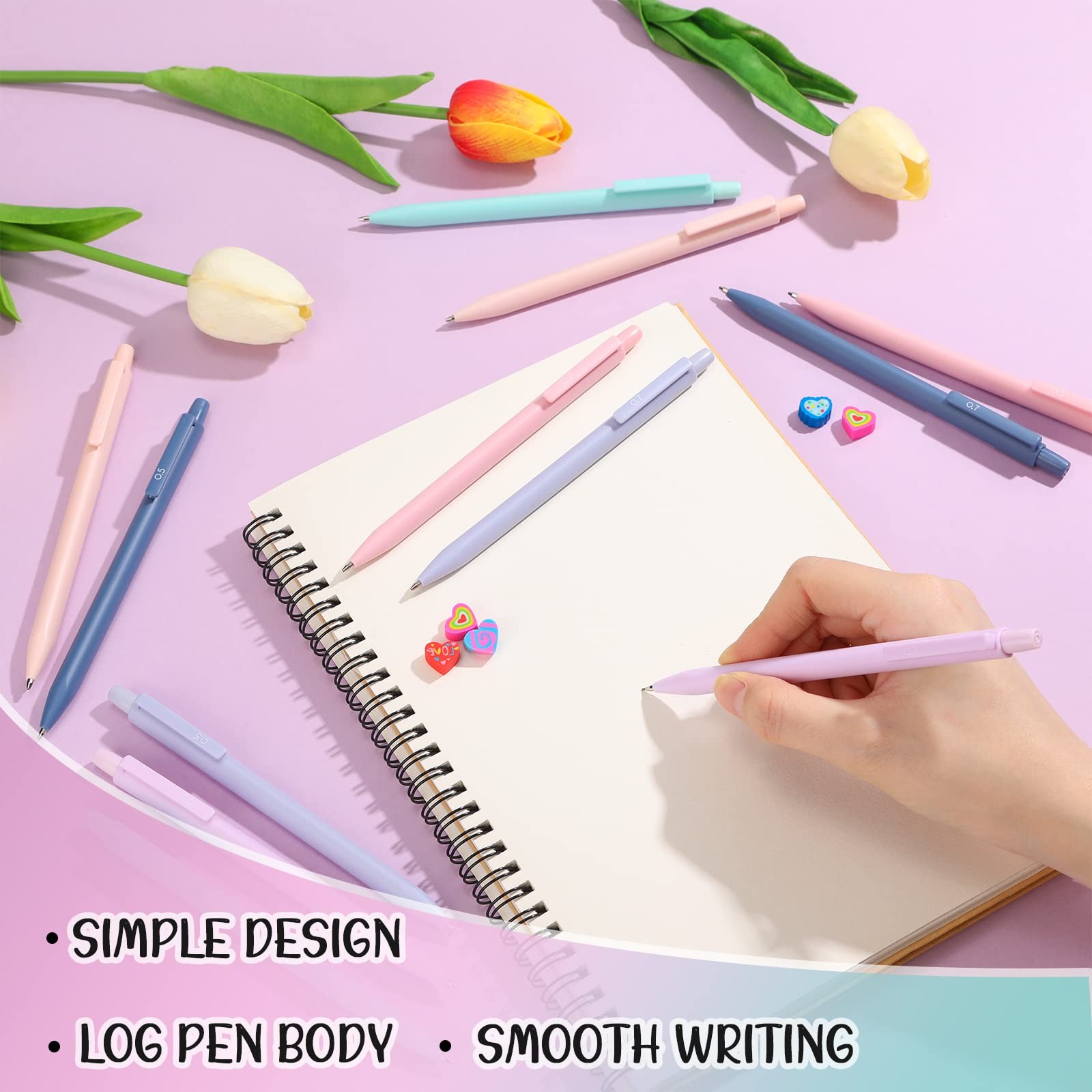 72 Pcs Cute Mechanical Pencil Set Pastel Aesthetic Mechanical Pencils for Kid…