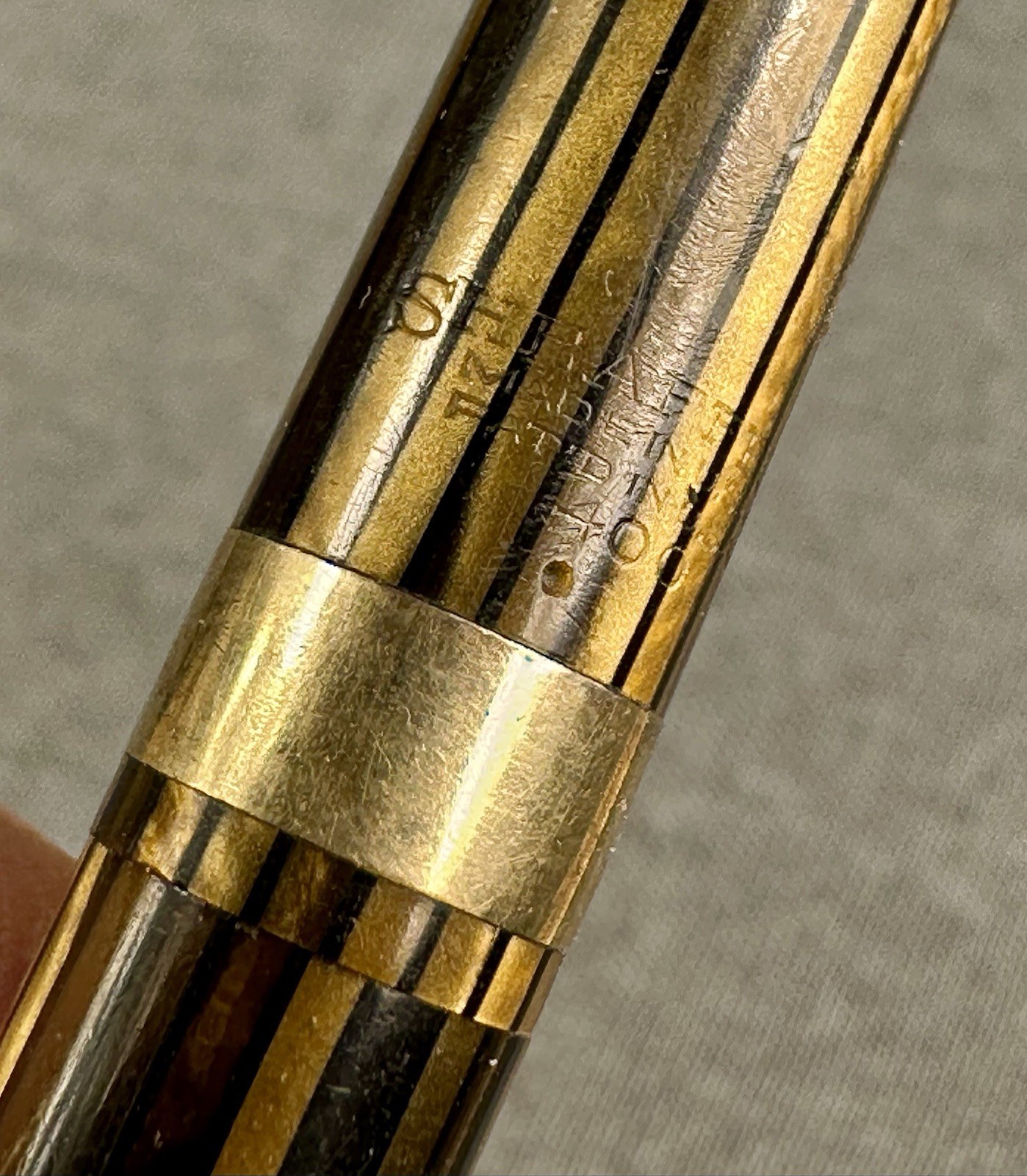 Sheaffer 400 Statesman Pencil Brown & Gold Striated Striped 0.9mm 1940’s USA