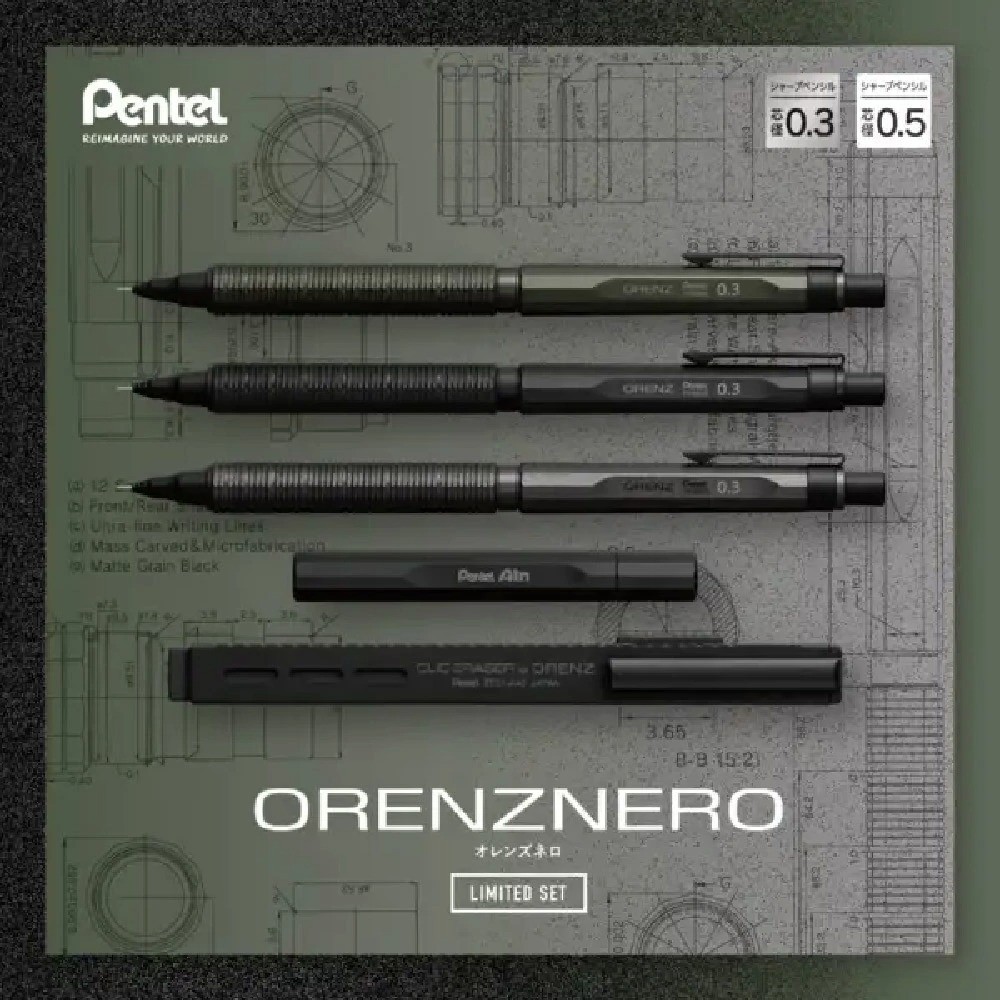 Pentel ORENZNERO Limited Set 0.5mm Green Black Auto Lead mechanical pencil Japan