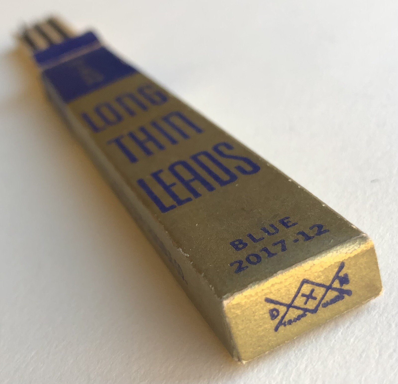 Vintage DIXON 1.1mm BLUE Mechanical Pencil Lead NOS 12pk Sleeve USA