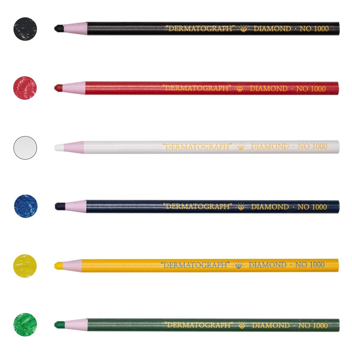 Diamond Peel-Off China Markers/Grease Pencils for 1 Count (Pack of 12), Black