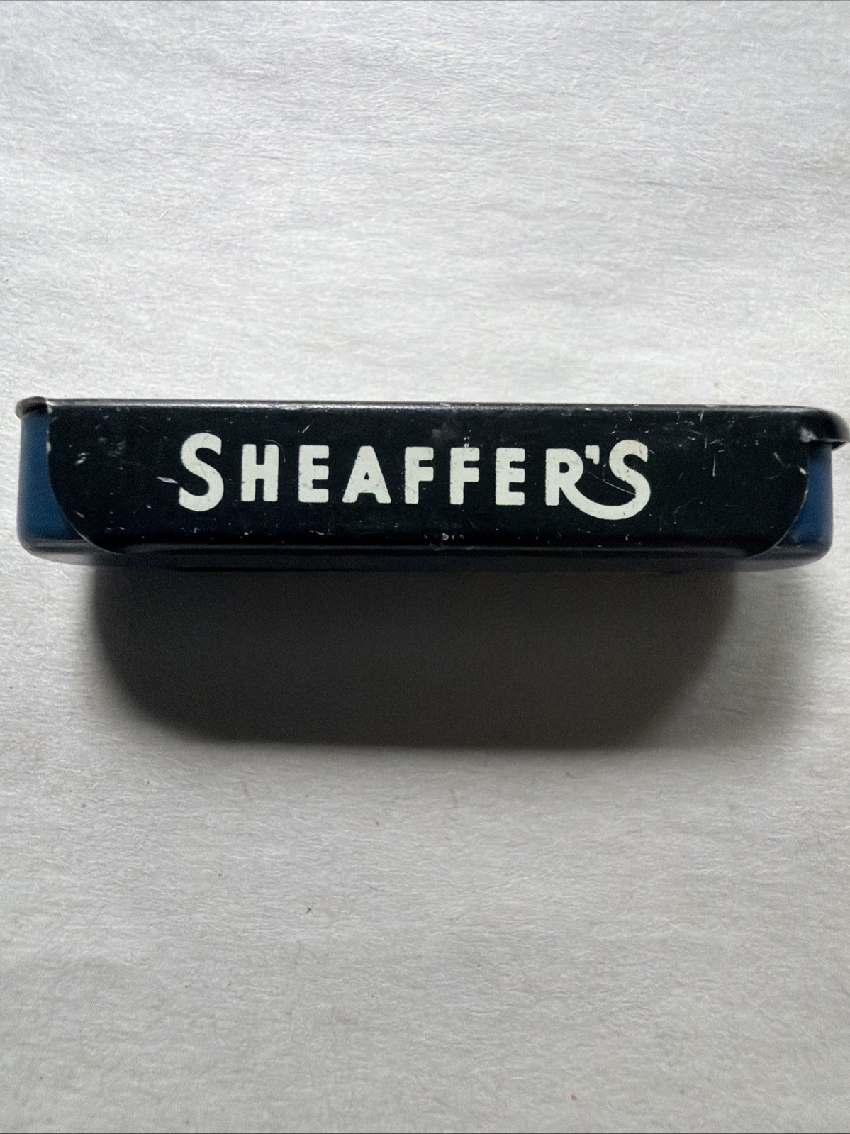 Vintage SHEAFFER Fineline Mechanical Pencil Lead RED 1.1mm Metal 12pk Tin USA