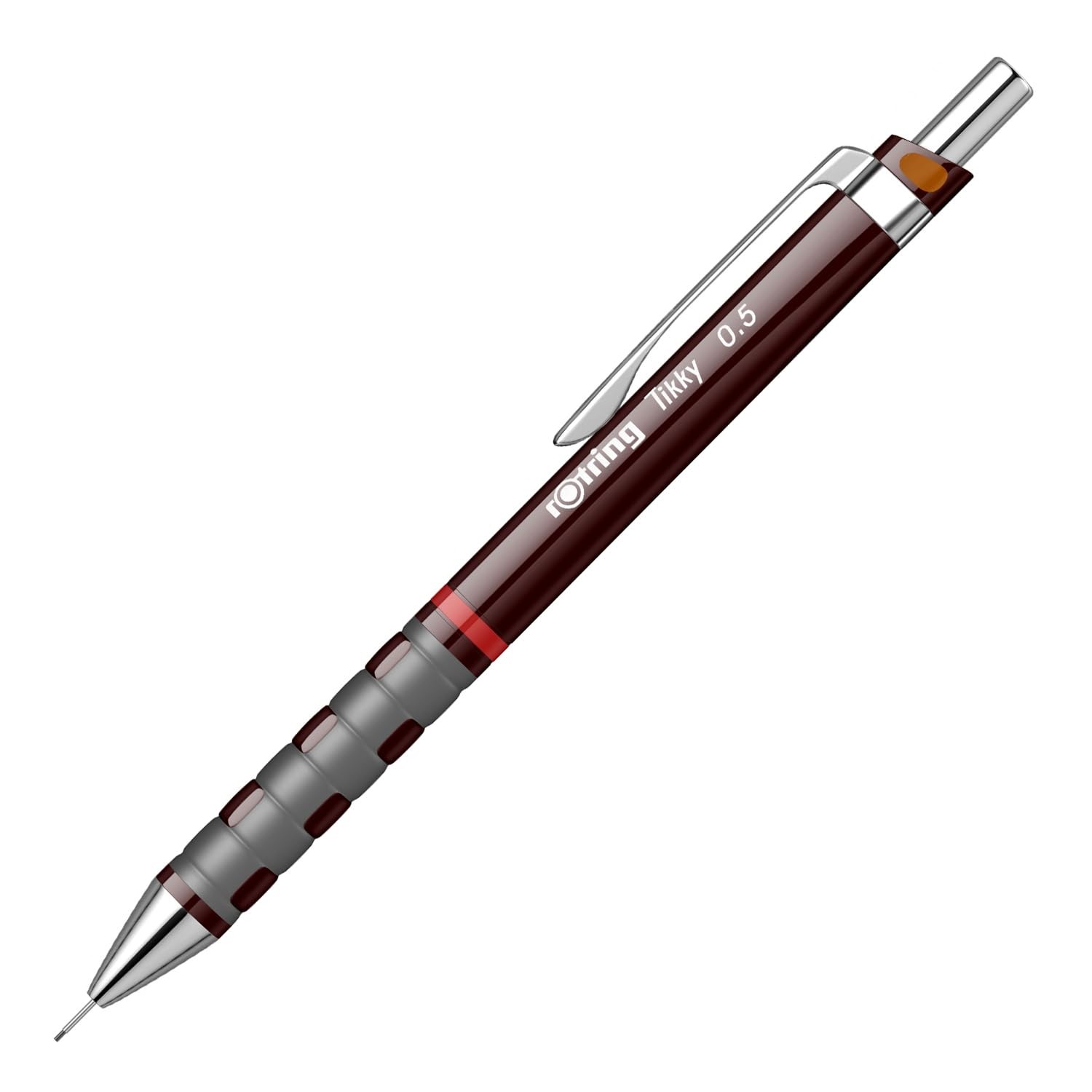 rOtring Tikky Mechanical Pencil, 0.5 mm, Burgundy, Single (1904691)