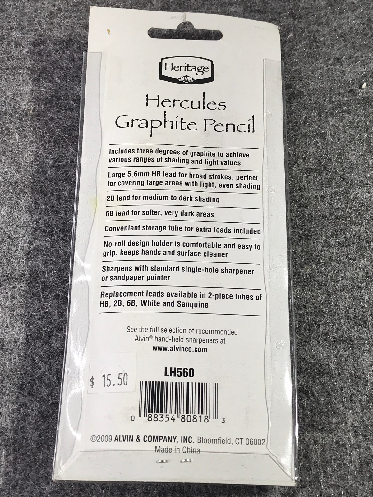Hercules Graphite Pencil 5.6mm LH560 plus Refill Leads 2 pack – New!