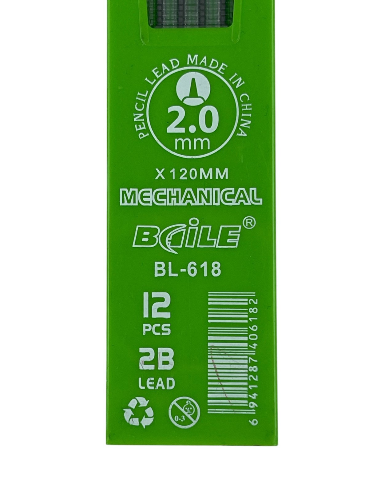 Baile BL-618 2mm Mechanical Pencil Graphite Lead 12 pcs