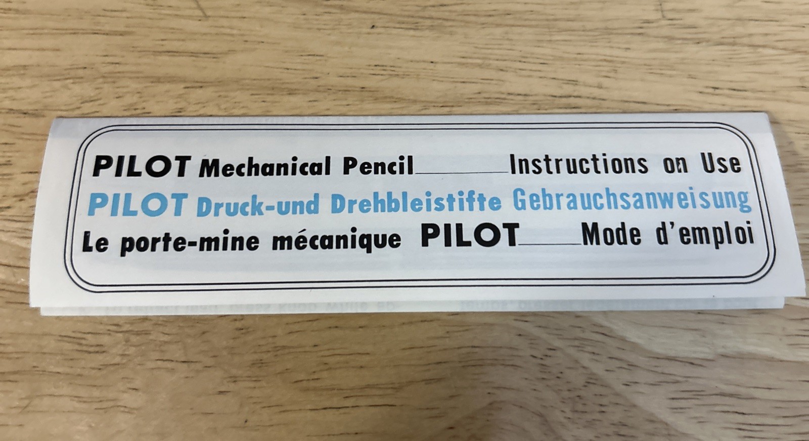 Pilot Etching Black Stripes Clutch Point Mechanical Pencil 0.5 All Metal Y0443
