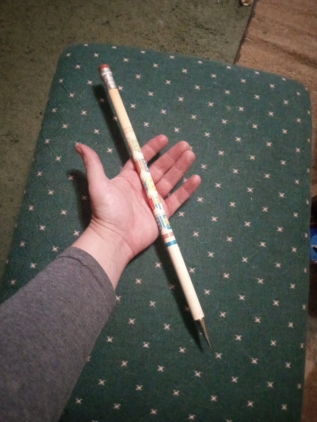 Vintage Massive 15½in Novelty Mechanical Pencil Souvenir Holland Works Nice Rare