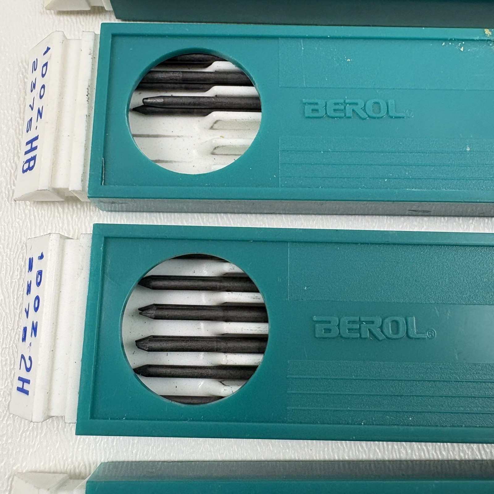 VTG Berol Turquoise Eagle Drawing Leads 6 Sets 32 Total H HB 2H 4H 6H Vermilion