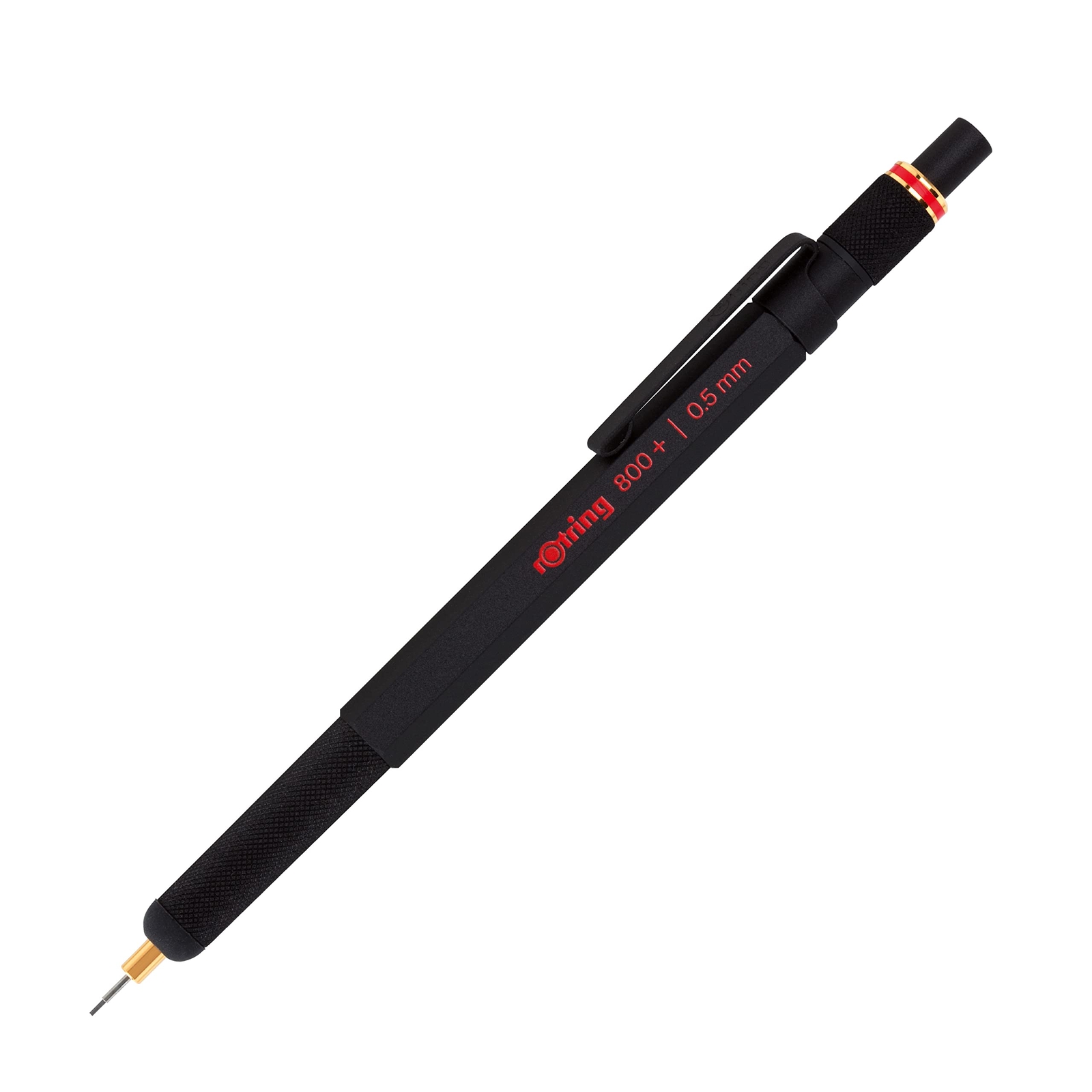 rOtring 800 Metal Mechanical Pencil with Stylus 0.5mm Lead Black Finish