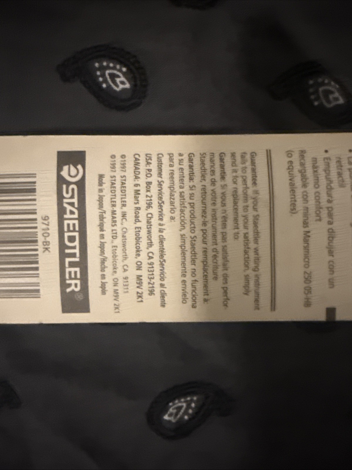 Discontinued retro STAEDTLER chubster 9710-BLK mechanical pencil New In Package