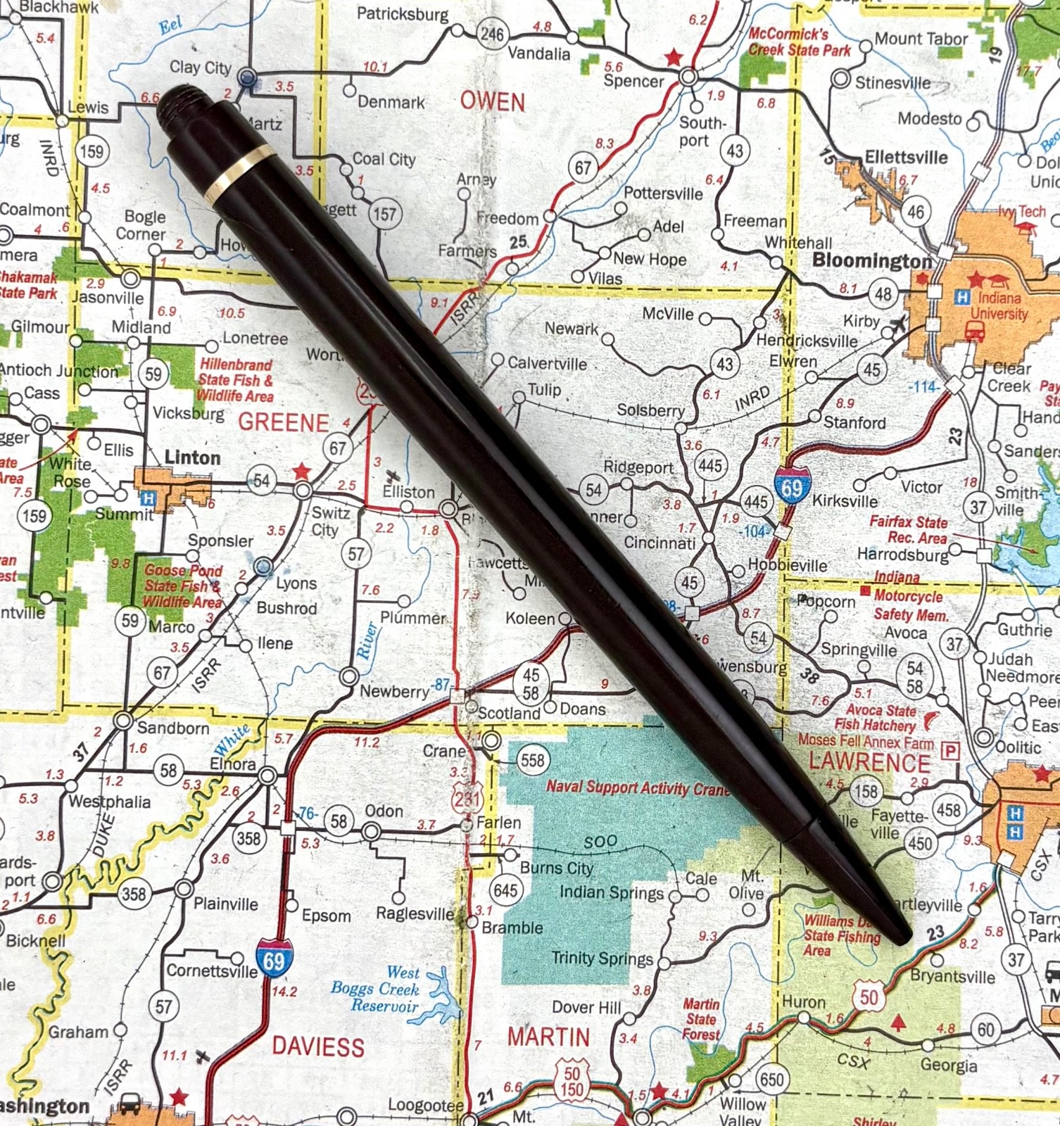 Vintage Eversharp Skyline Solid II Dark Burgundy Mechanical Pencil Standard Size