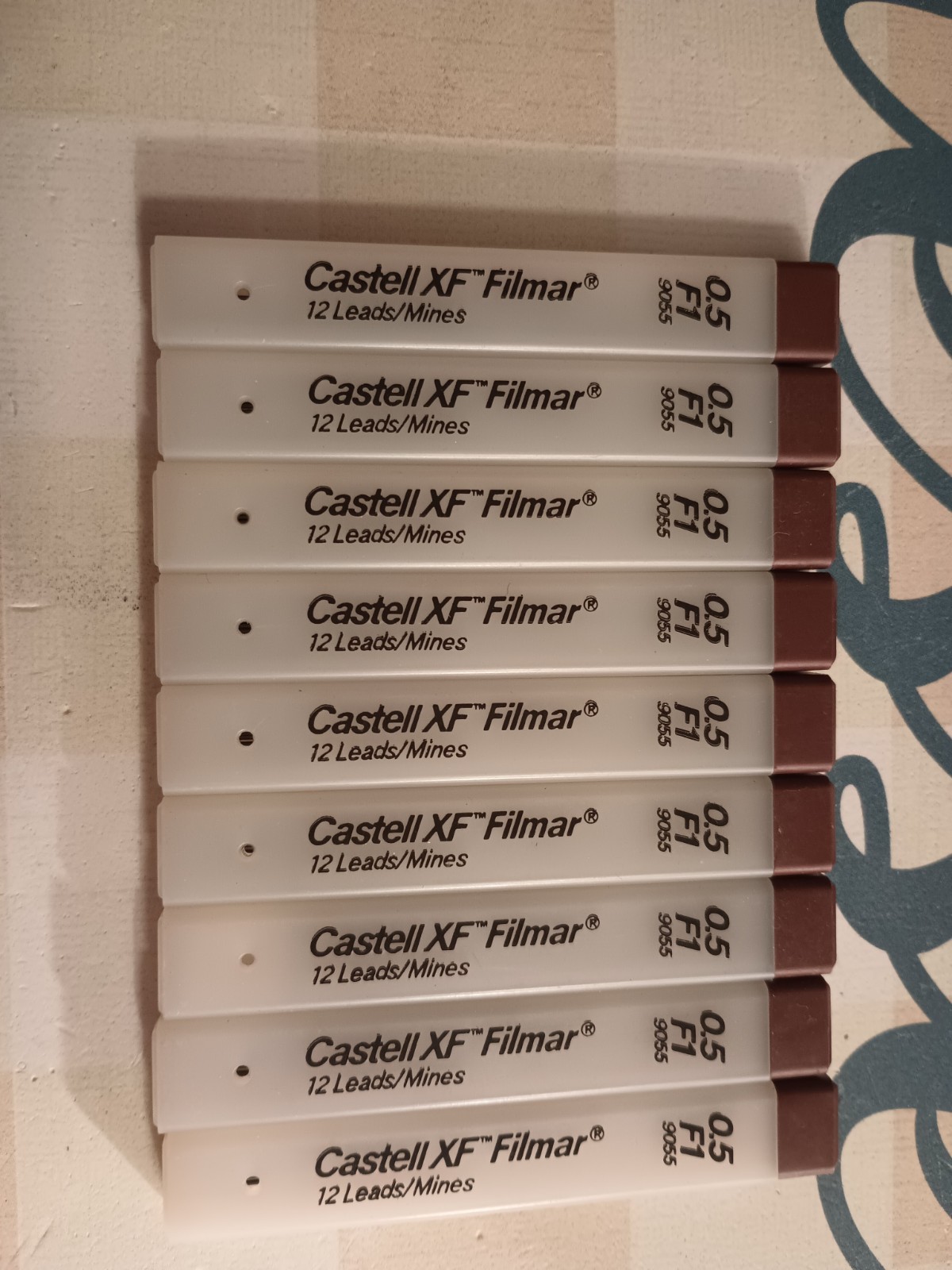 Castell XF Filmar F1 0.5mm Lead For Mechanical Pencils 9 Qty.