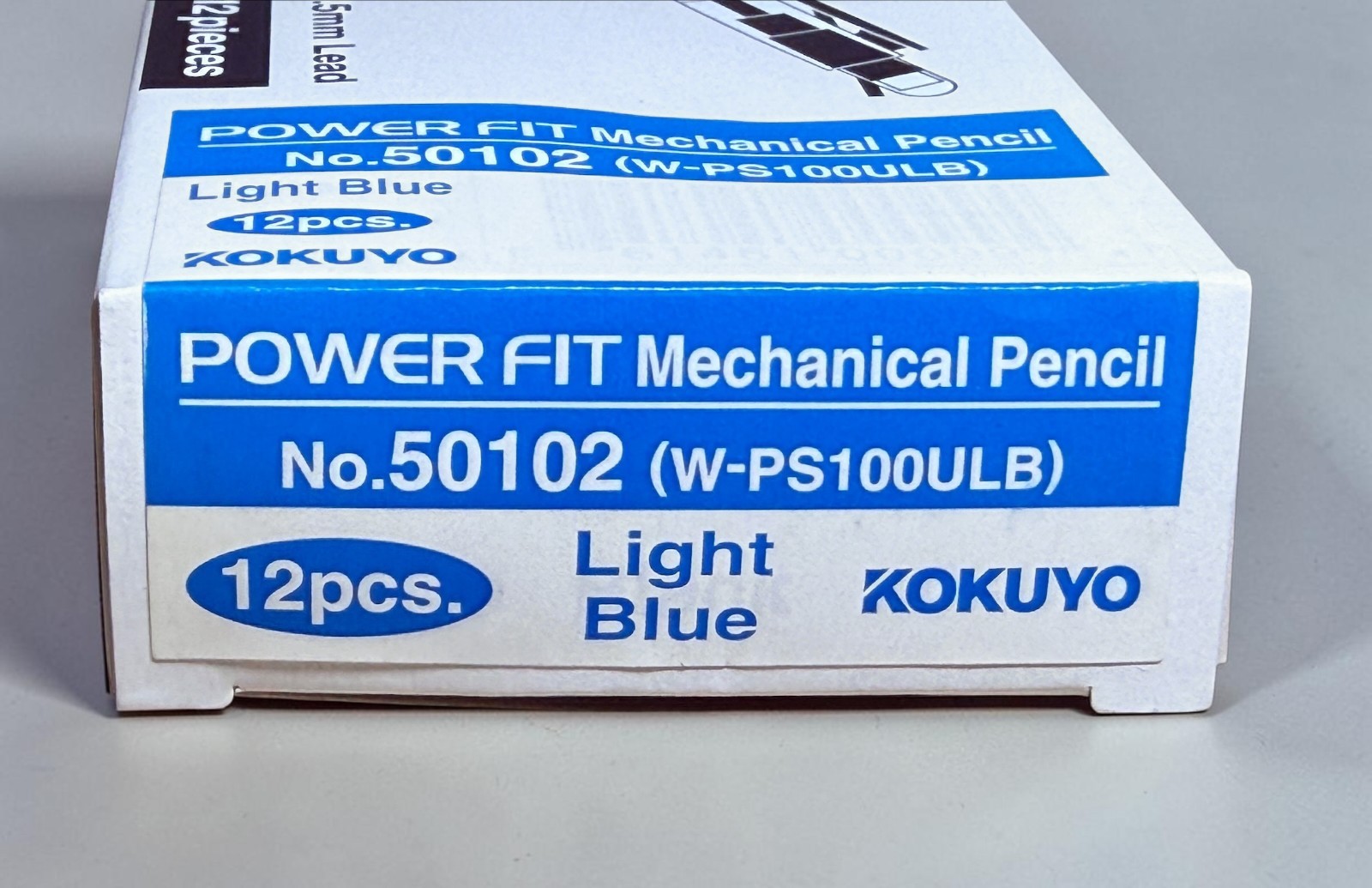 Box Of 12 KOKUYO 0.5mm Lead POWER FIT 50102 Mechanical Pencils -Light Blue – NEW