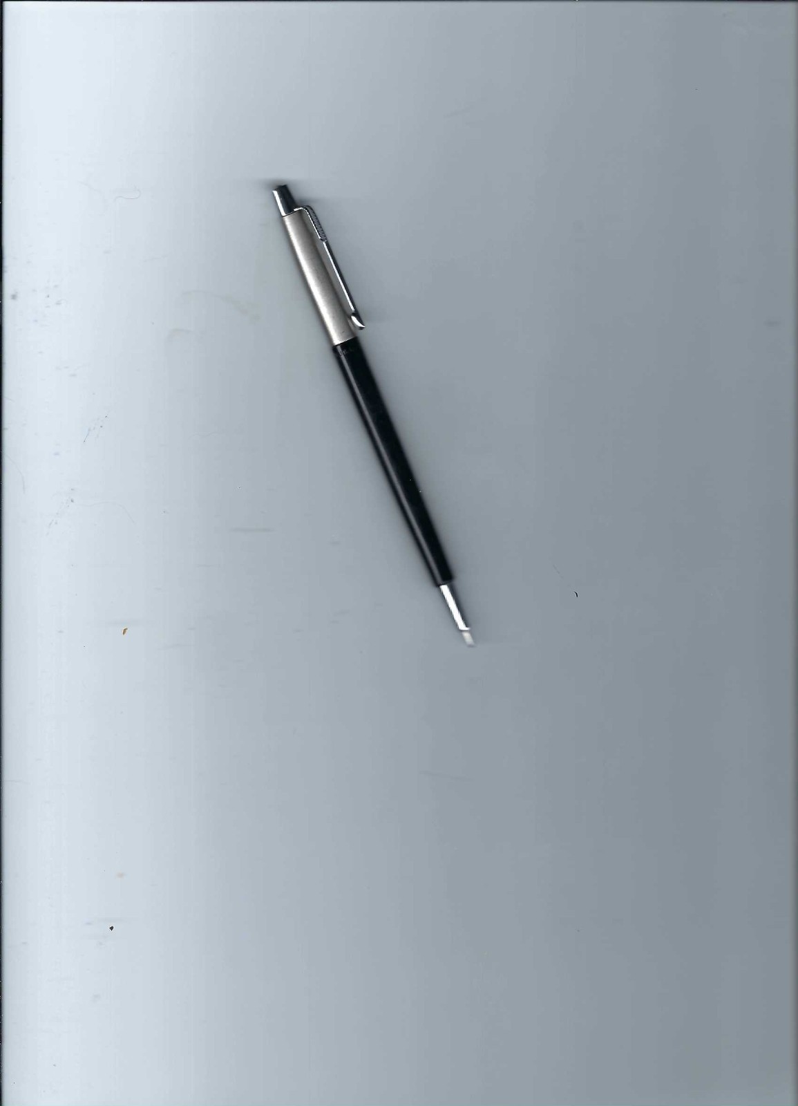 Vtg. Parker LL Liquid Lead Black & Brushed Chrome Twist Pencil W/Working Refill