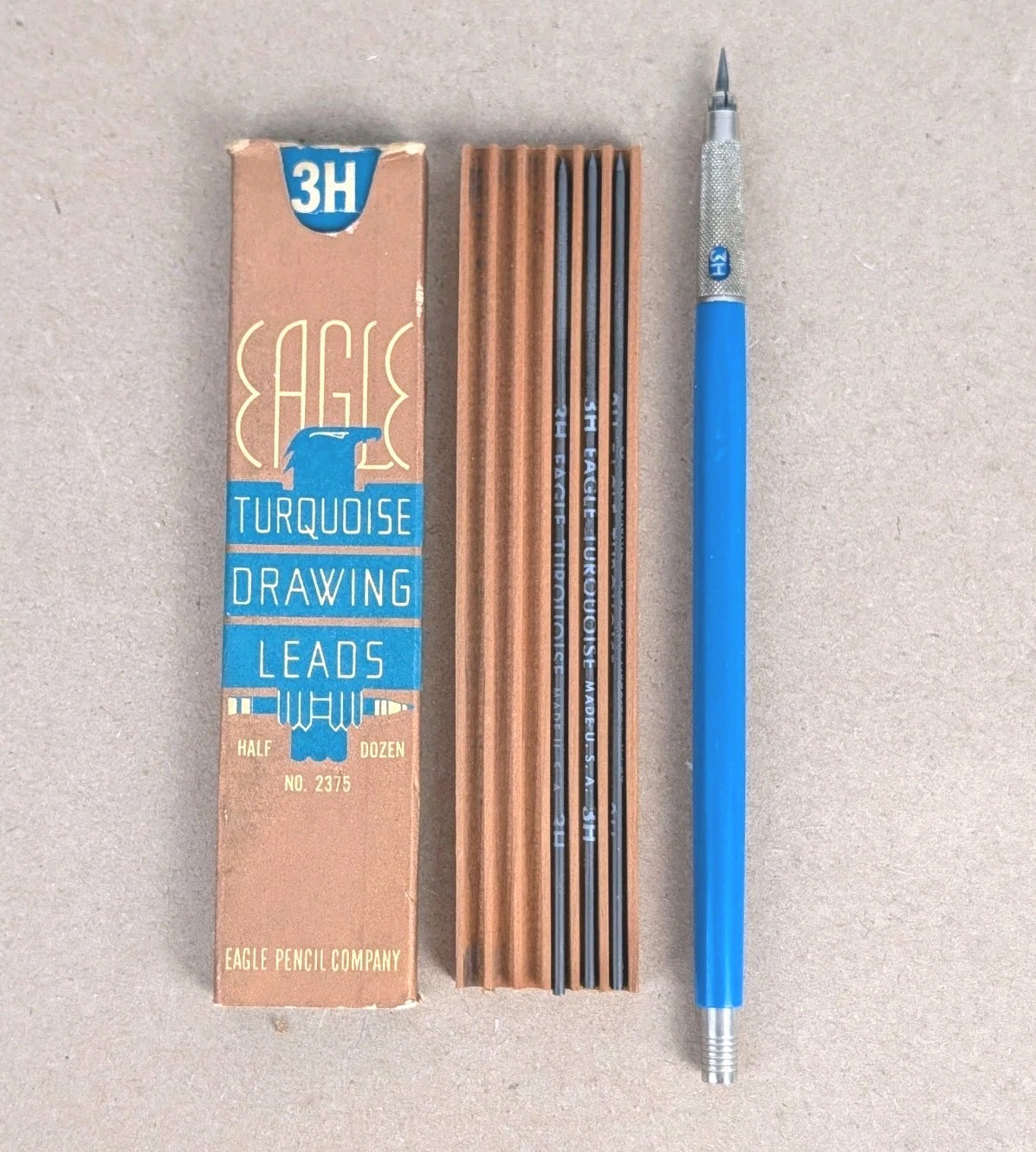 Vintage STAEDTLER 783 Mars Technico Lead Holder Mechancial Pencil & Lead Germany