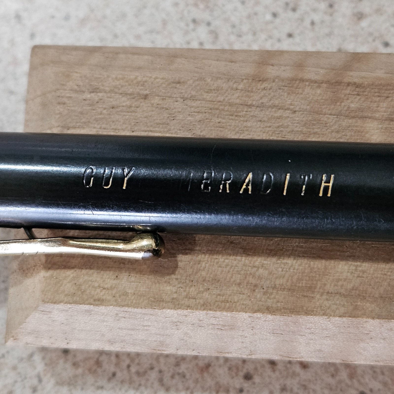 Conklin Endura Black Rings Gold Filled Trim 5.5″ Mechanical Pencil PAT 5-28-18