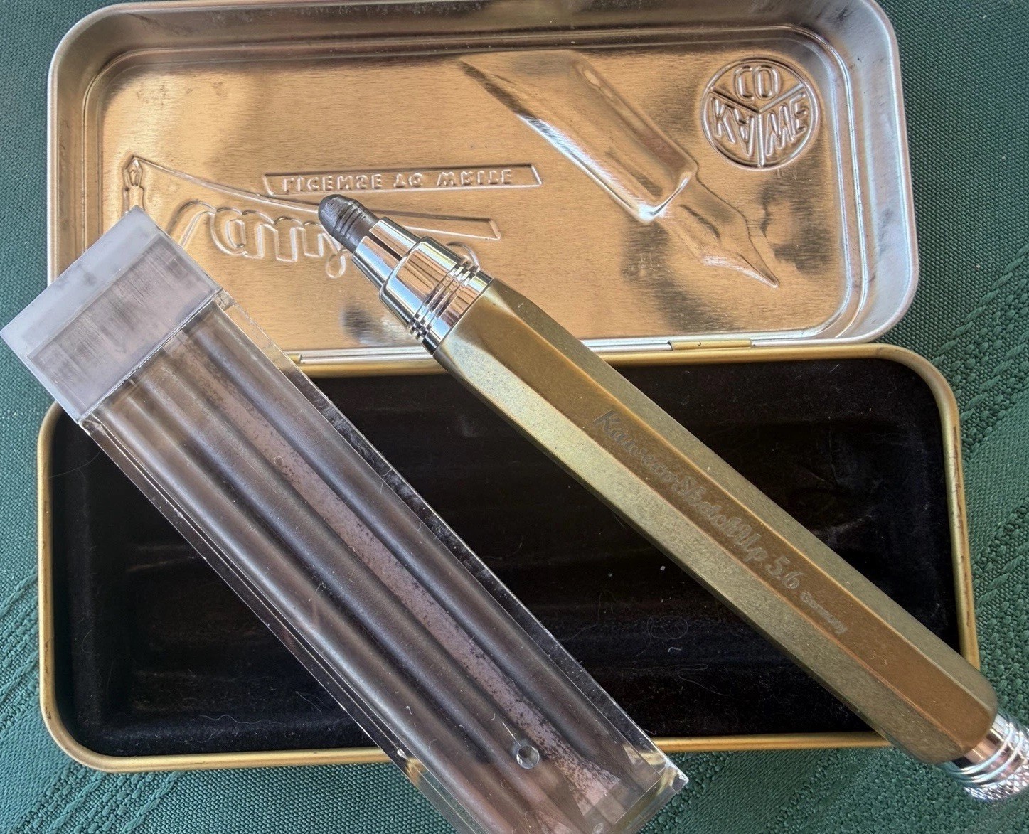 Kaweco 5.6mm Clutch Pencil Lead Holder Germany w/ Leads & Tin Case