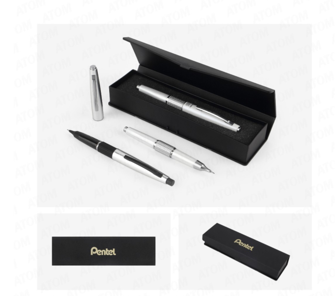 Pentel Kerry 0.5mm Mechanical Pencil Black Silver Limited Edition P1035L-AZO