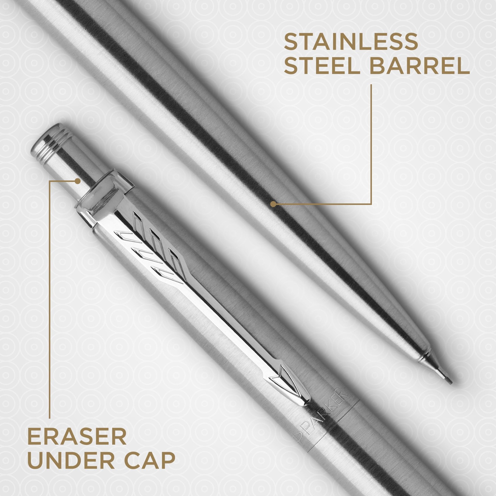Jotter Mechanical Pencil, Stainless Steel with Chrome Trim, 0.5mm, HB #2 – Sm…