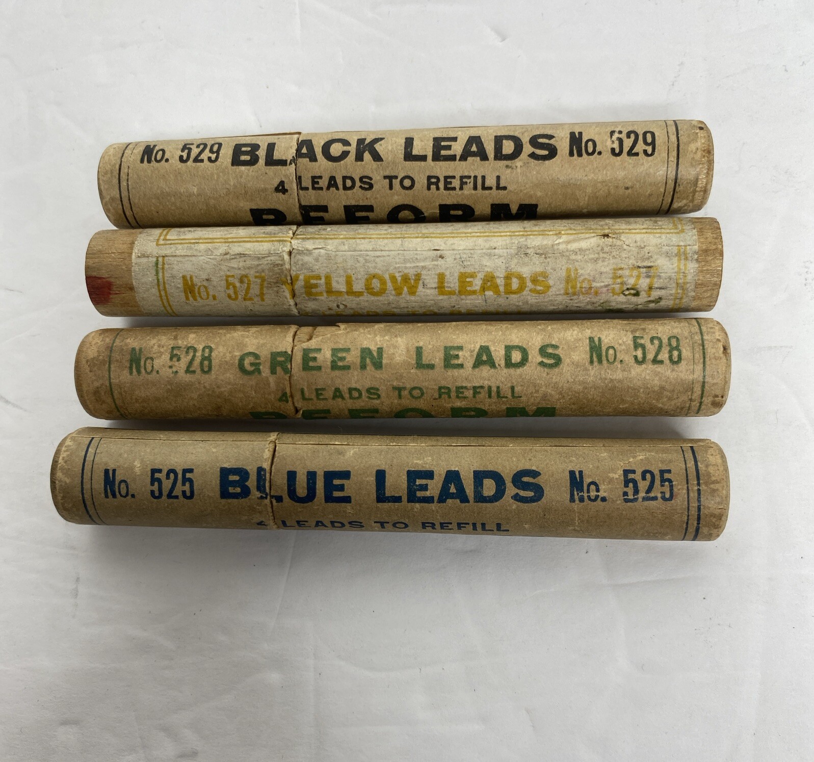 LOT of 4 Vintage Eberhard Faber NOS Reform Leads 525, 527, 528, 529
