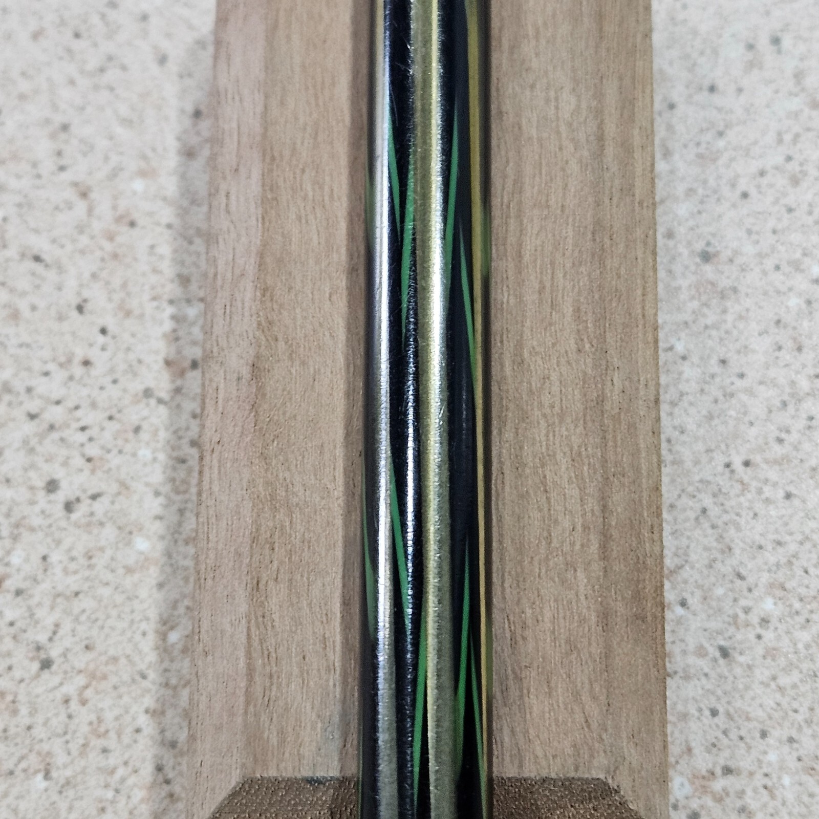 Wearever “Year Round” Green & Black Pattern Visible 5-3/4 Inch Mechanical Pencil