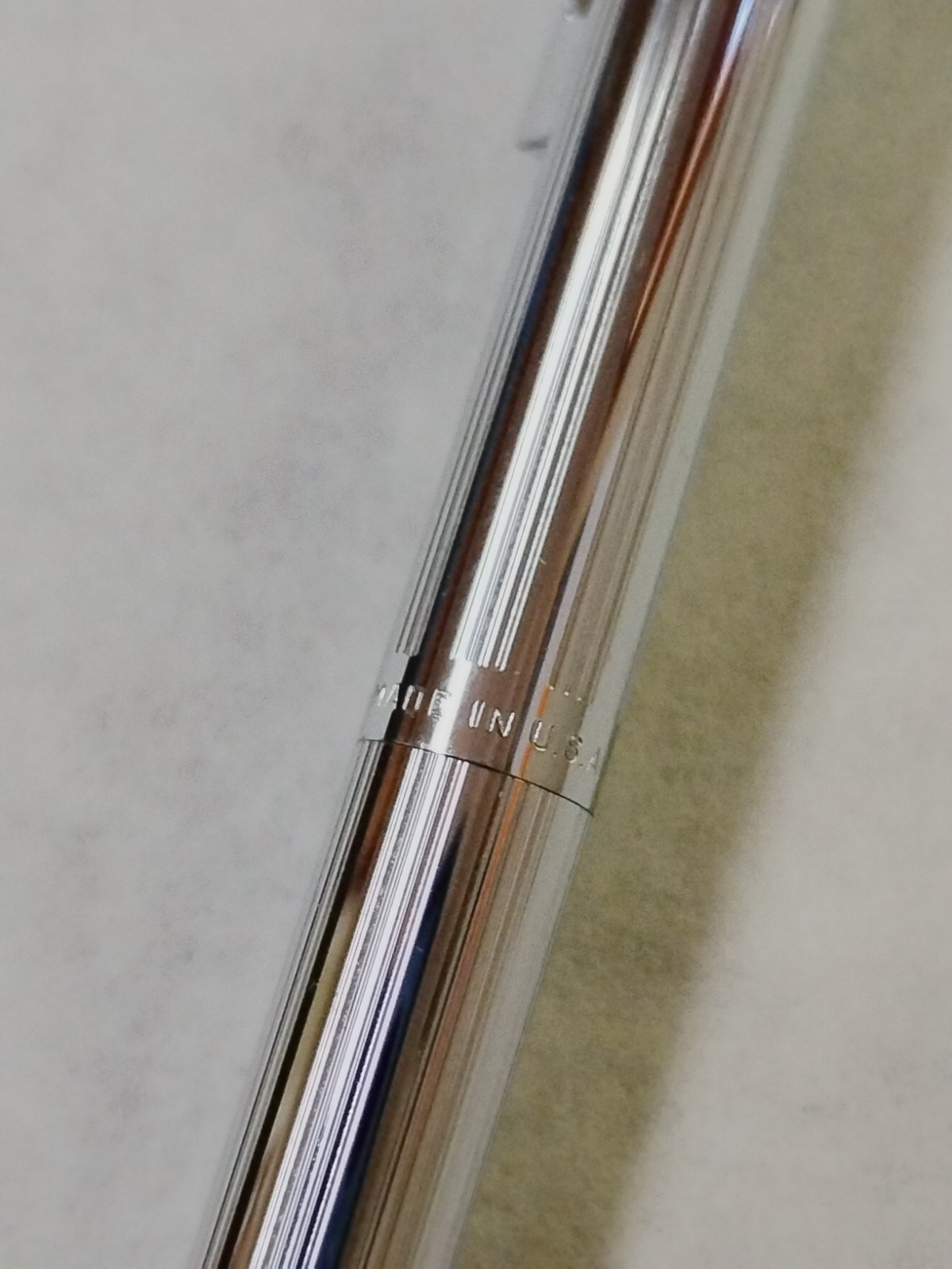 Sheaffer Vintage White Dot Silver Ballpoint Pen & Mechanical Pencil Set