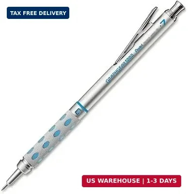 Pentel Graph Gear 1000 Automatic Drafting Pencil, 0.7mm Lead Size, Blue Barrel,