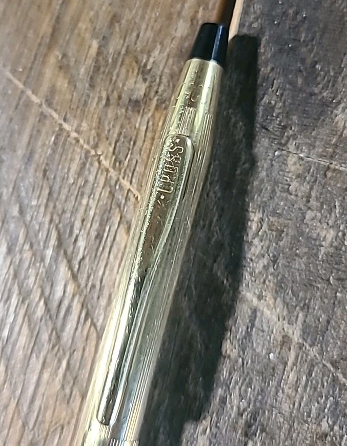 Cross Beautiful Gold Plated Pocket Clip Beautiful Mechanical Pencil