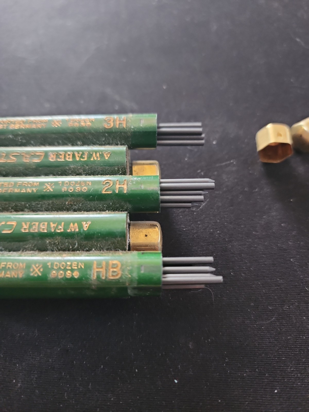 Various VTG A.W. Faber Castell Refill Leads 9030 H 2H 3H HB 7H 5H some empty