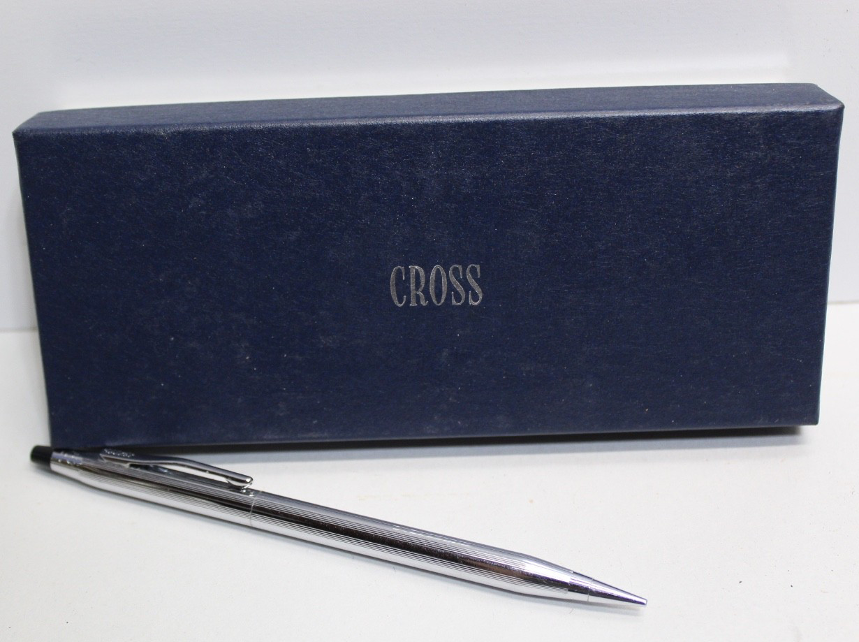 Vintage Cross Chrome Mechanical Pencil In Original Box – USA